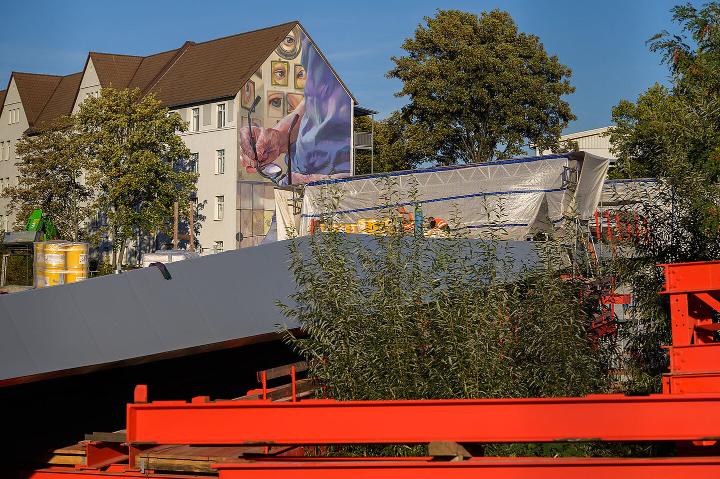 Stahlkonstrukt des Promenadendeck
