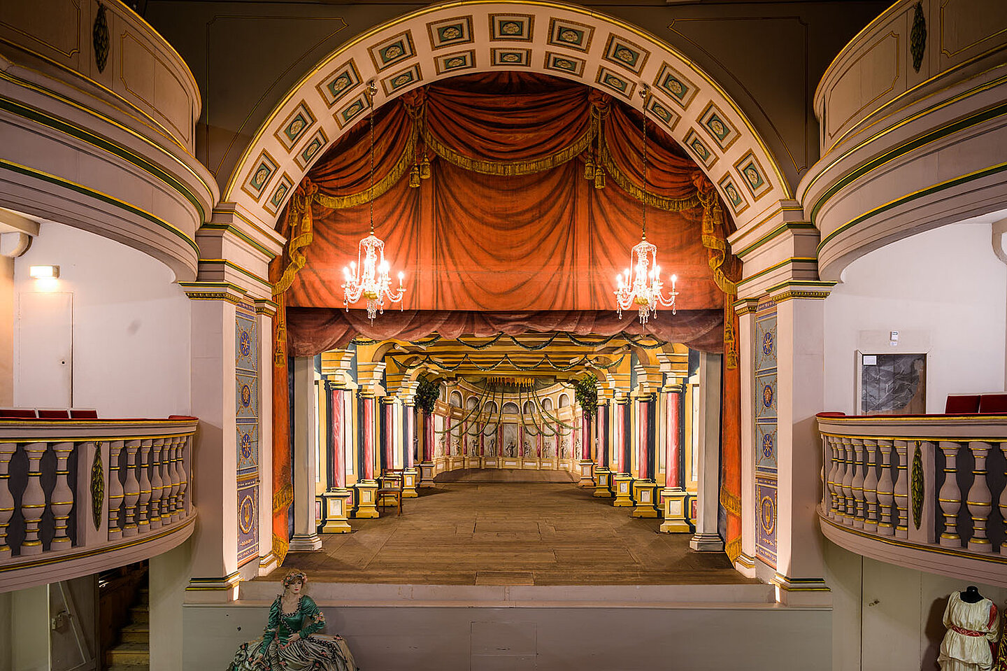 Die Bühne des Ekhof-Theater in Gotha.