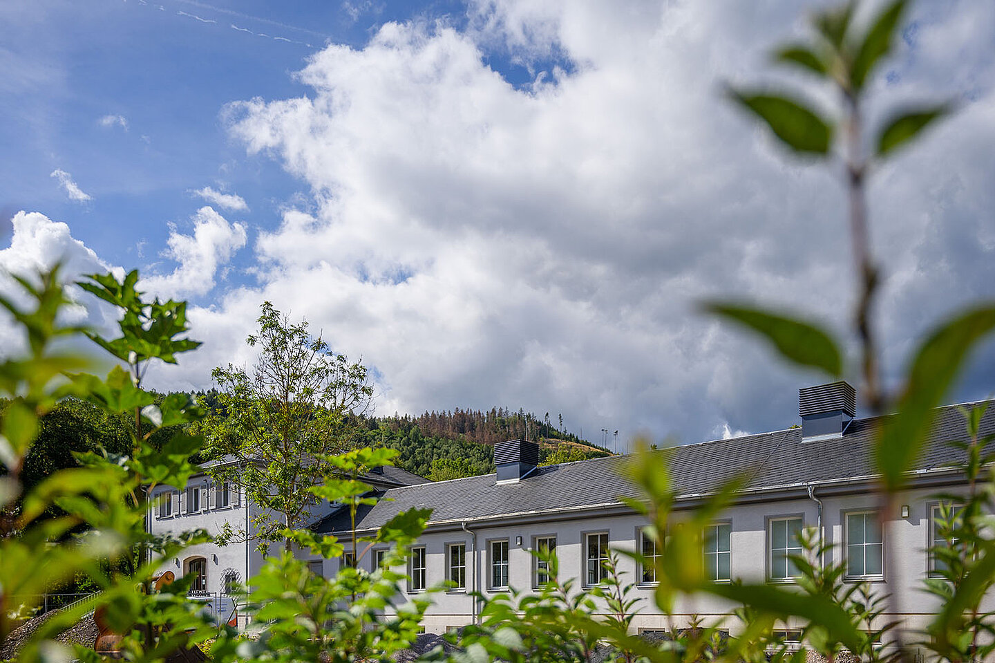 Panorama der Festhalle in Ilmenau.