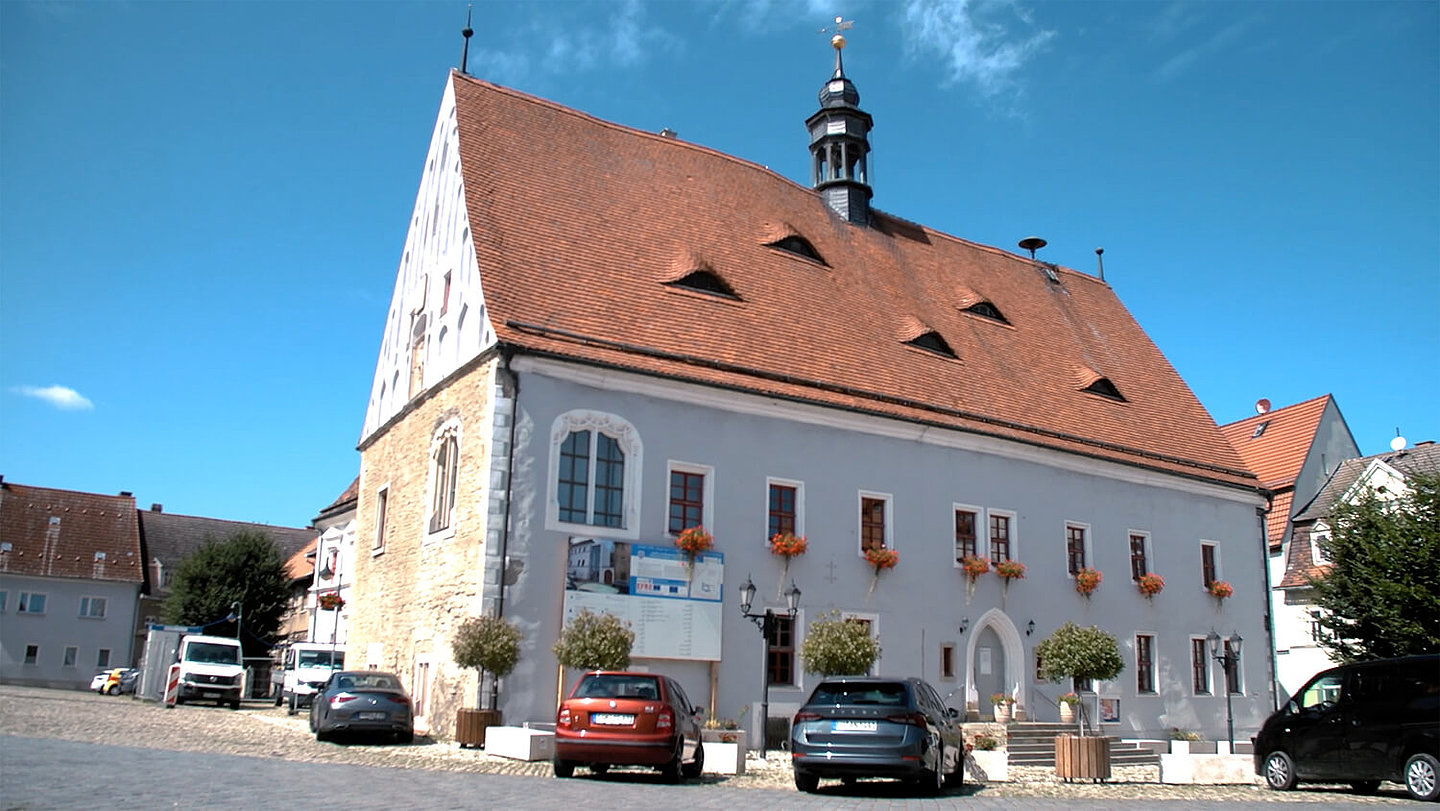Blick auf das Rathaus Buttstädt