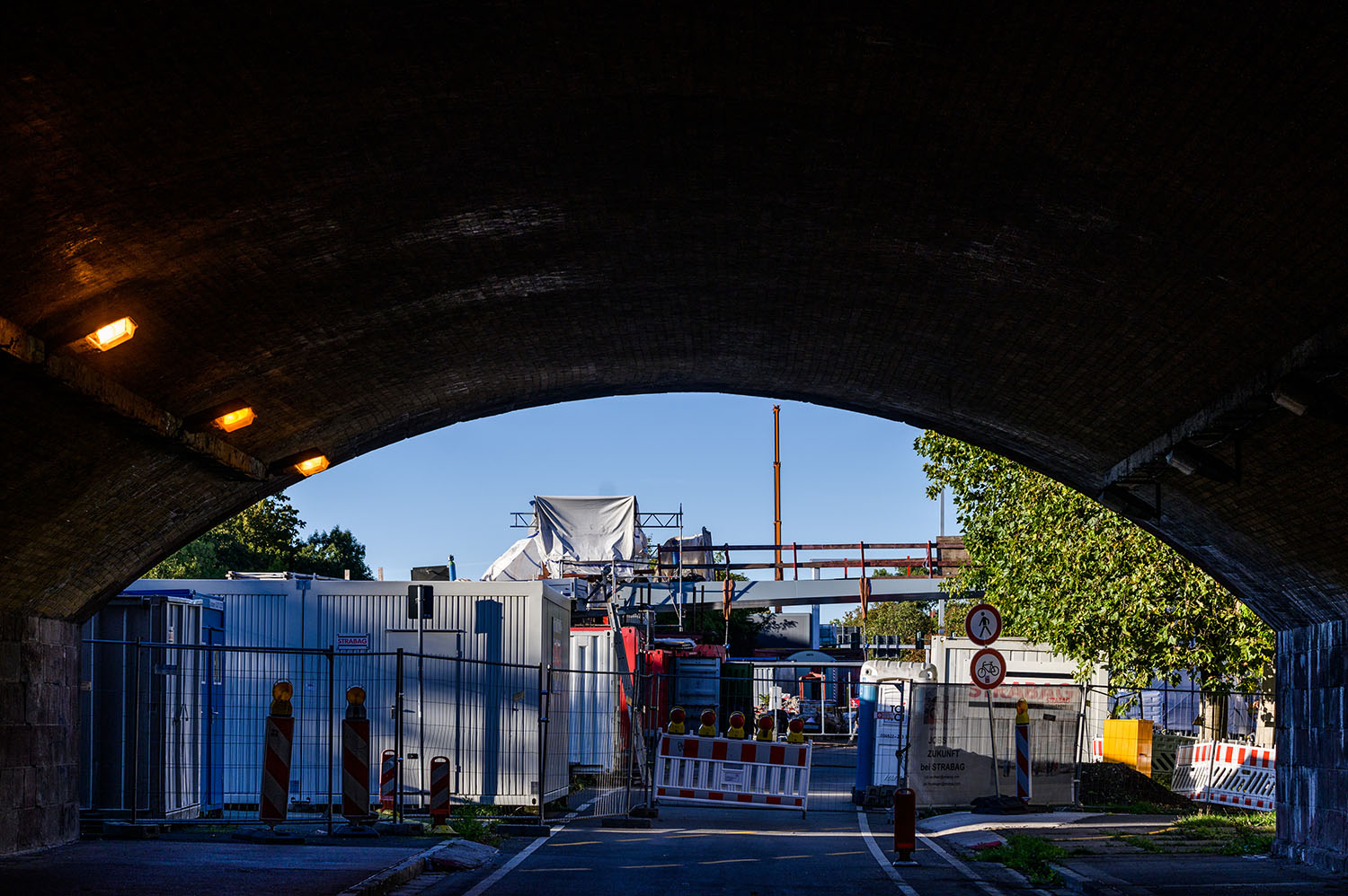 Baustelle in Erfurt.